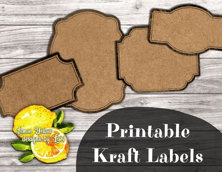 Printable Vintage Kraft Labels For Scrapbooking Junk Journals Gift 