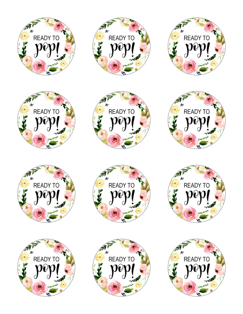 Ready To Pop Stickers Baby Shower Favor Tags Popcorn Labels Etsy
