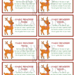 Reindeer Food Tags Printable Printable Word Searches