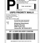 Shipping Label Template Usps Printable Label Templates Printable