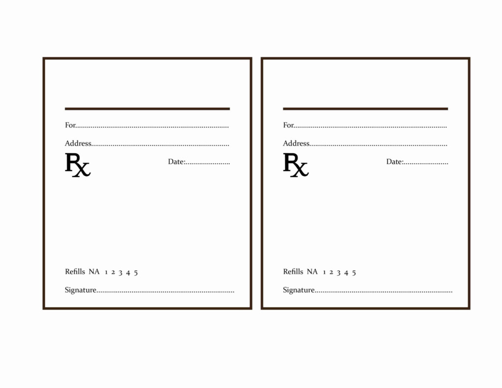 Template Free Printable Blank Prescription Label Printable Templates