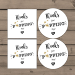 Thanks For Popping By Gift Tag Birthday Party Favor Tag Etsy In 2020