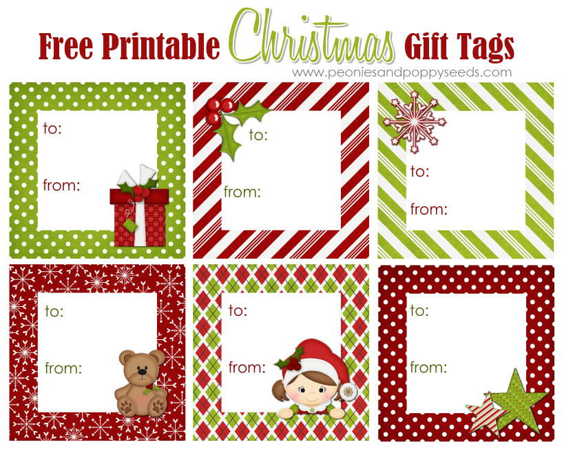 The Bingham Diaries Printable Christmas Gift Tags