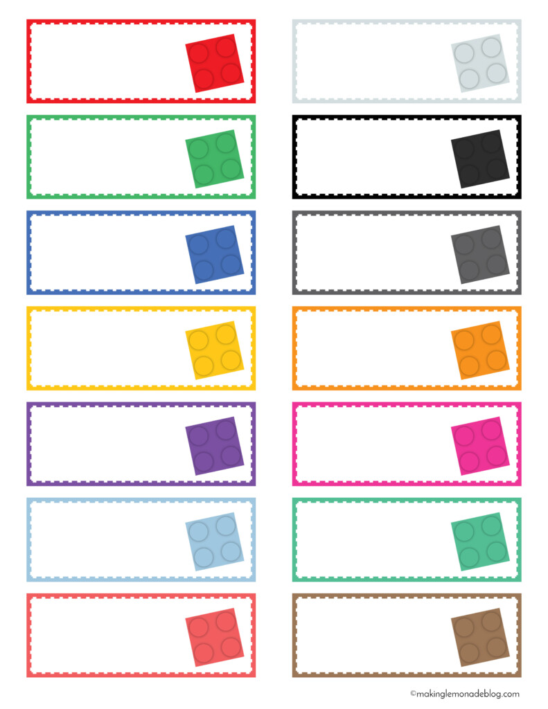 The Magical LEGO Organizing Solution Free Printable Labels Making 