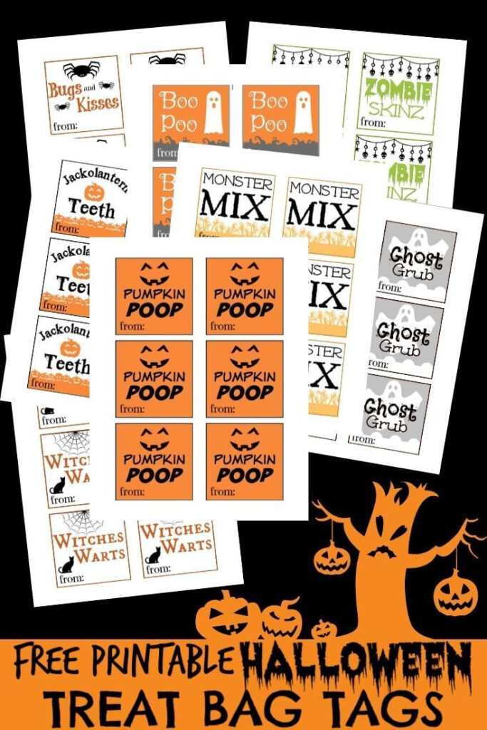 These Free Printable Halloween Treat Bag Tags Are So Cute And I Love 