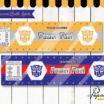 Transformers Bottle Labels For Transformers Birthday Party Instant