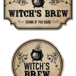 Witches Brew Printable Labels Printable Word Searches