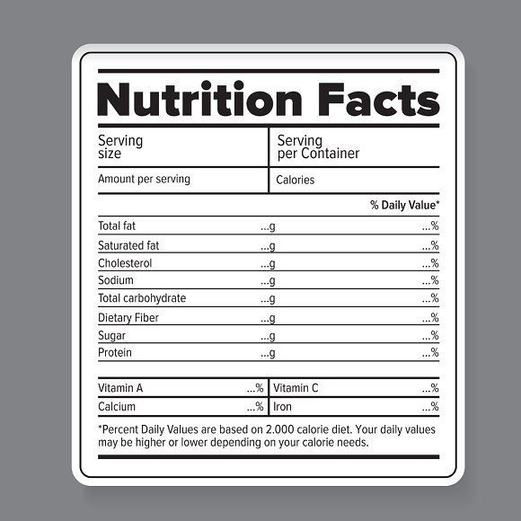 Word Blank Nutrition Label Template Choose From Hundreds Of Easy To Use
